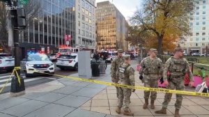 Территория у Белого дома оцеплена после стрельбы, есть пострадавшие