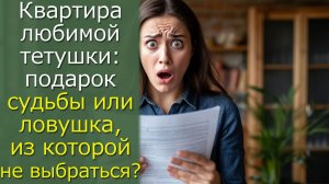 Квартира любимой тетушки: подарок судьбы или ловушка, из которой не выбраться?