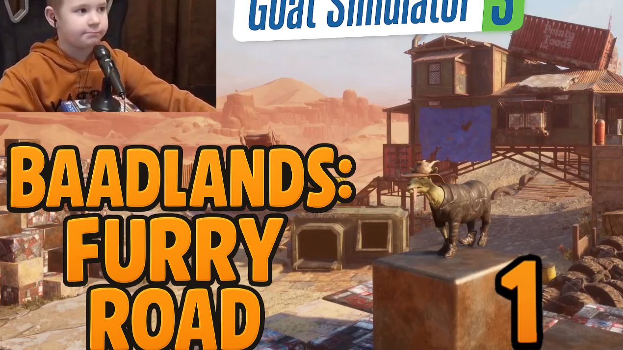 Симулятор Козла 3 Дорога Ярости В Бесплодных Землях ►Часть 1► Goat Simulator 3–Baadlands: Furry Road смотреть онлайн