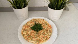 Простой салат из курицы! Без сыра, из простых продуктов, а такой вкусный!