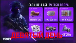 ESCAPE FROM TARKOV | ДЕВЯТЫЙ ДЕНЬ ДРОПСОВ | ДВА НОВЫХ КРУТЫХ ПЛАКАТА В УБЕЖКУ