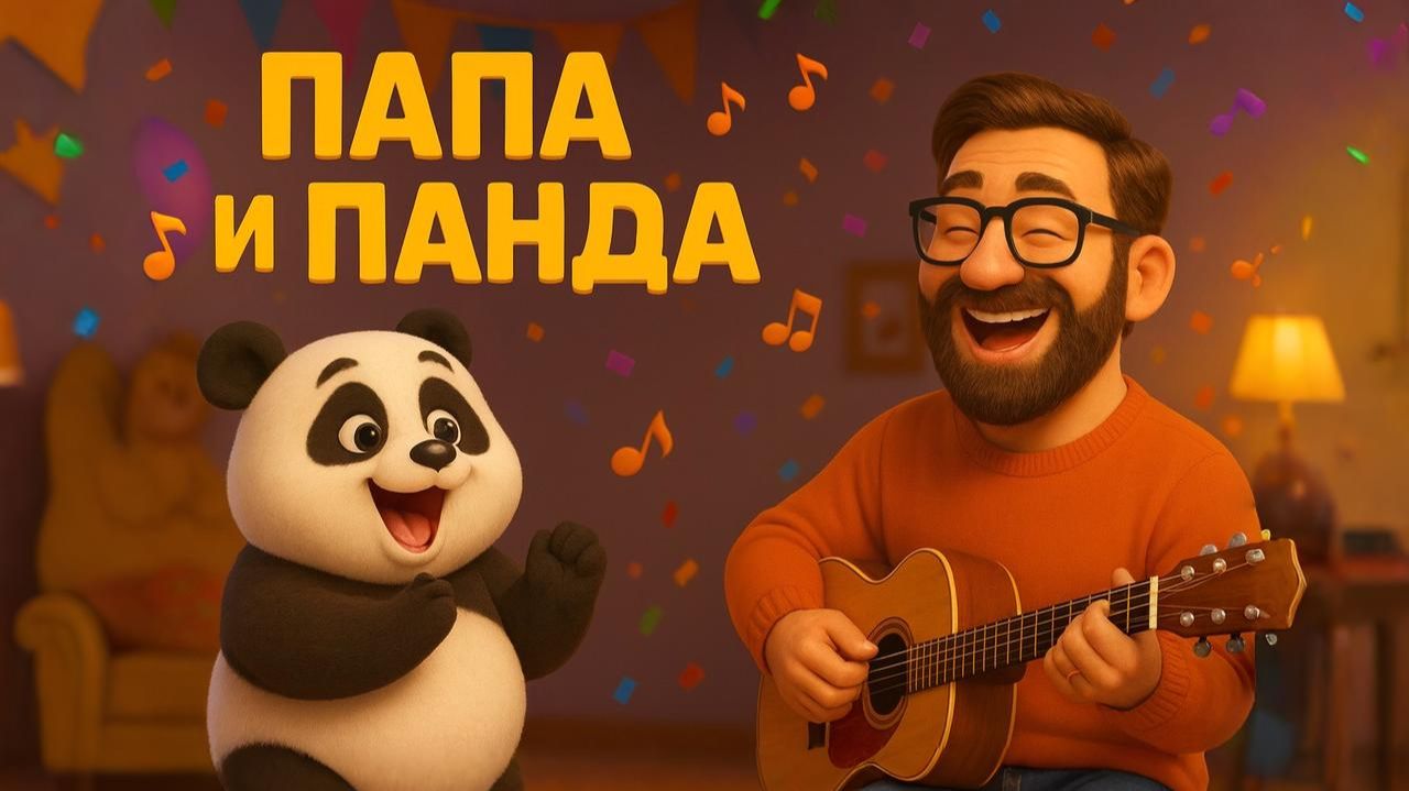 🌞ПЕСЕНКА ПАПА и ПАНДА    | Тёплая весёлая история! смотреть онлайн