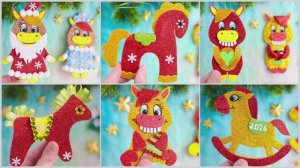 МНОГО ИДЕЙ из ФОАМИРАНА, СИМВОЛ 2026 своими руками