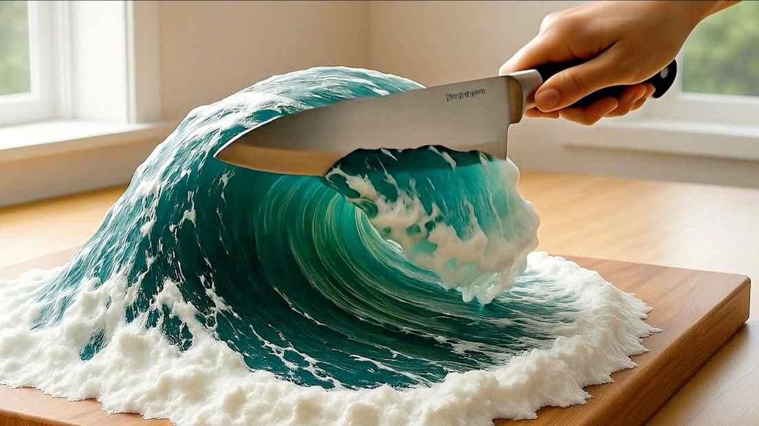 АСМР 🌋 Разрезающие волны + Вулкан + Ледник + Космос 🌊 | Серия «Разрезы природы» смотреть онлайн