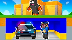 ПОСТРОИЛ ДОМ НАД СЕКРЕТНОЙ БАЗОЙ ПОЛИЦЕЙСКОГО В МАЙНКРАФТ! MINECRAFT ДАКПЛЕЙ НУБ И ПРО КОМПОТ