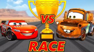 LOST CARS GAME! 🤯 Chick Hicks, Mater & Sheriff NEON RACING (Coffin Dance) Gameplay!