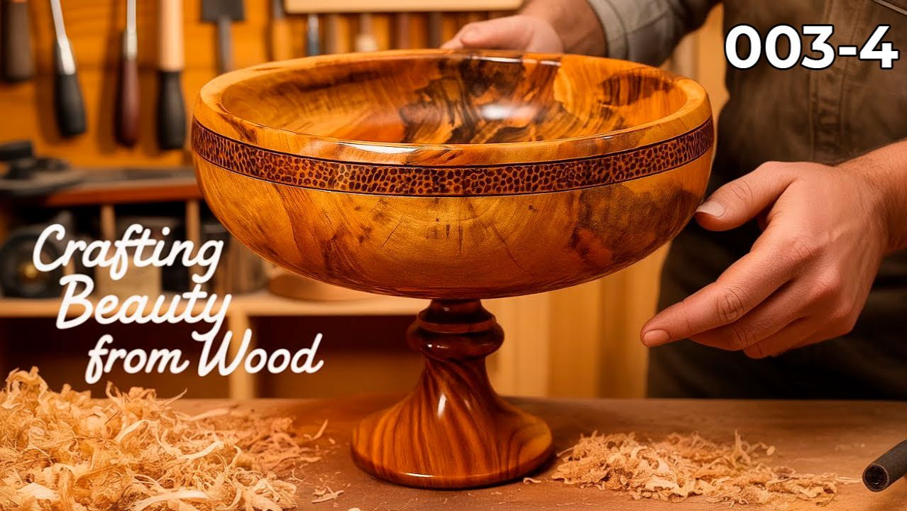 Токарка по дереву Конфетница на токарном станке по дереву, Уроки токарки по дереву №003_4 смотреть онлайн