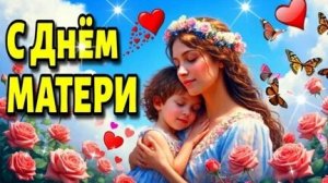 С днём матери. Музыкальная открытка.