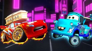 McQueen &  Mater TOKYO DRIFT 🤯 NINJA FIGHT! (Coffin Dance) Cars Tall Tales GAMEPLAY