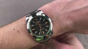 Rolex Oyster Perpetual Milgauss Green Crystal 116400GV
