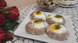 Французские КОТЛЕТЫ с ЯЙЦОМ в духовке | ШАМПИНЬОНЫ по-корейски | Ужин быстро и вкусно