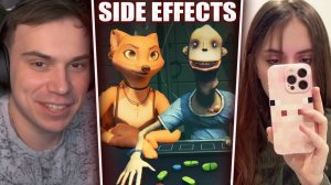 ГЛЕБ ЕСТ ТАБЛЕТКИ в SIDE EFFECTS / Liar's Bar на УЖИН (Лиза, Витя, Танкзор) | Sasavot