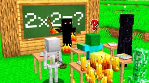 ПОСТРОИЛ ШКОЛУ ДЛЯ МОНСТРОВ В МАЙНКРАФТЕ! MINECRAFT ДАКПЛЕЙ НУБ И ПРО КОМПОТ