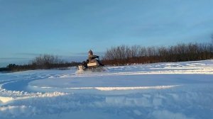 Самодельный двухгусеничник. Выезд 26.11.2016