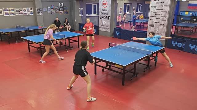 1/8 Гуреев/Славинская (1011) - Грязнов/Федосеева (965) Настольный теннис МИКСТ 31 очко