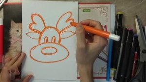 Как быстро и просто нарисовать оленя и зайчика масляной пастелью, восковыми или гелевыми мелками