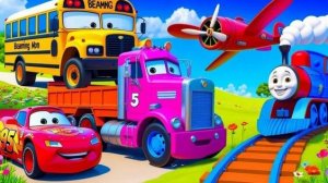 МУЛЬТИКИ ПРО МАШИНКИ 🚗 МОЛНИЯ МАКВИН И ЖЕЛЕЗНЫЕ ДРУЗЬЯ. ПО ПРЯМОЙ И ДО САМОГО ФИНИША 🏁🏁🏁