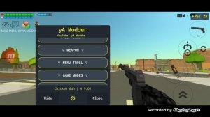 Я пугаю игроков в CHICKEN GUN 1 ЧАСТЬ!!! игрок тол чикен (Я) и другая ерунндистика снятая в чикен Га