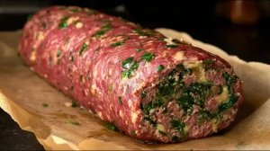 Советую СРОЧНО приготовить этот РУЛЕТ из ФАРША! Идеально подходит на Новый Год 2026!