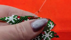 ЁЛОЧКА Кирпичное плетение Часть 4 из 4 от Светланы  Литвиновой