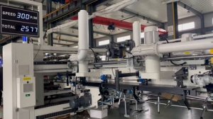 Линия для изготовления гофротары BMK-618 тестирование перед отгрузкой заказчику +79139853280