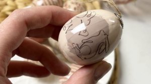 Декоративные пасхальные яйца ПРИРОДНЫЕ ОТТЕНКИ, пенополистирол, 5 см, 8 шт., 805563