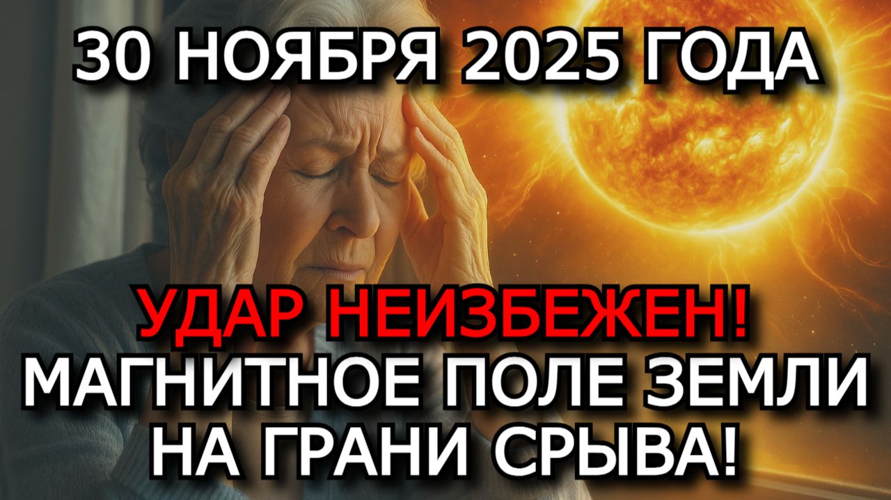 МАГНИТНЫЕ БУРИ 30 НОЯБРЯ 2025 — К-ИНДЕКС ДО 5 БАЛЛОВ! ЧТО ПРОИЗОЙДЁТ? ⚠️