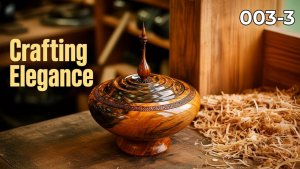Токарка по дереву Шкатулка на токарном станке по дереву, Уроки токарки по дереву №003_3