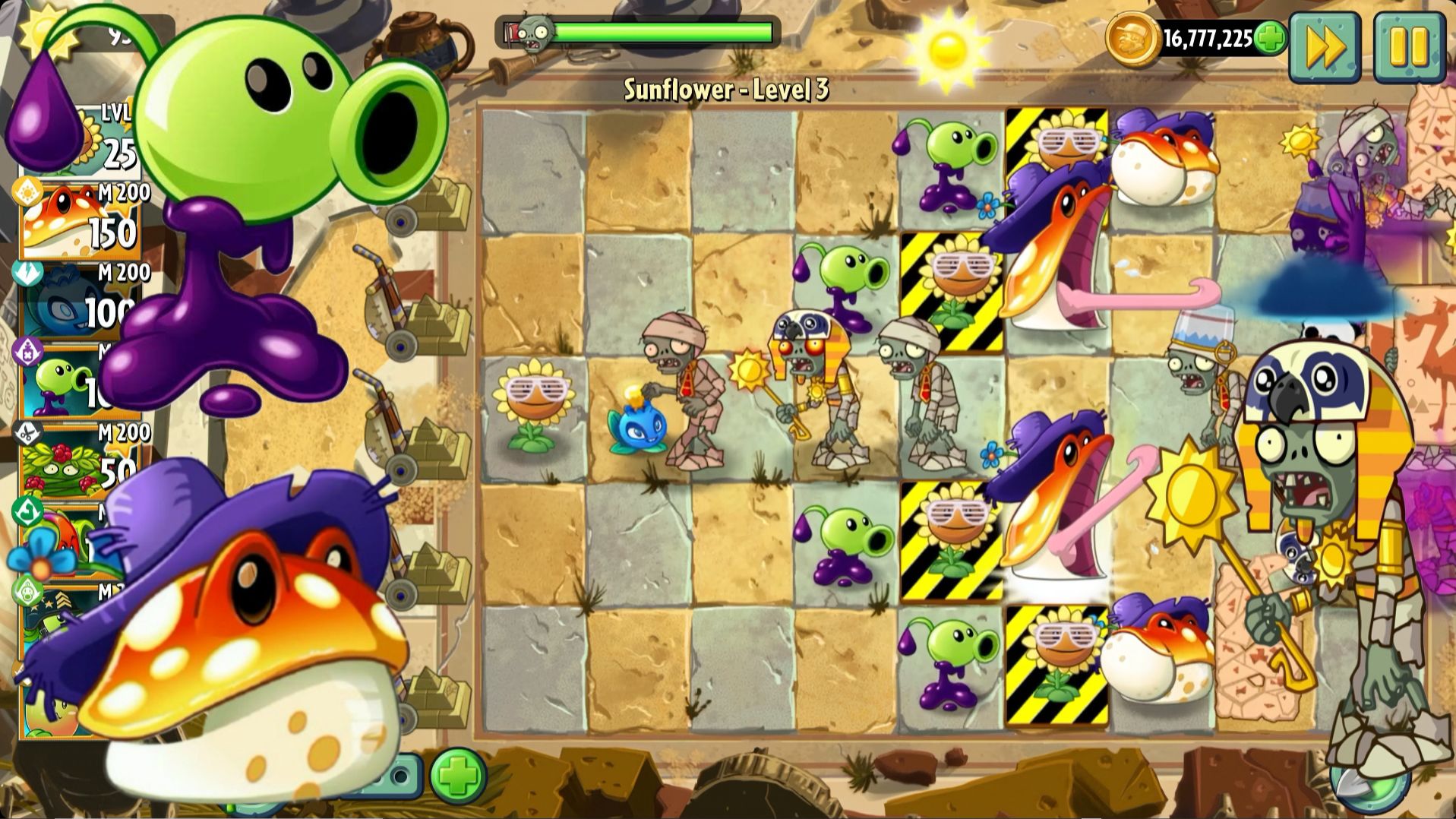 100 дней в Древнем Египте в Plants VS Zombies 2!