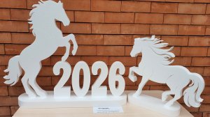 Лошади из пенопласта для вашей фотозоны на Новый год #short #shorts