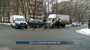 (Рыбинск-40) ДТП НА ОПАСНОМ ПЕРЕКРЁСТКЕ
