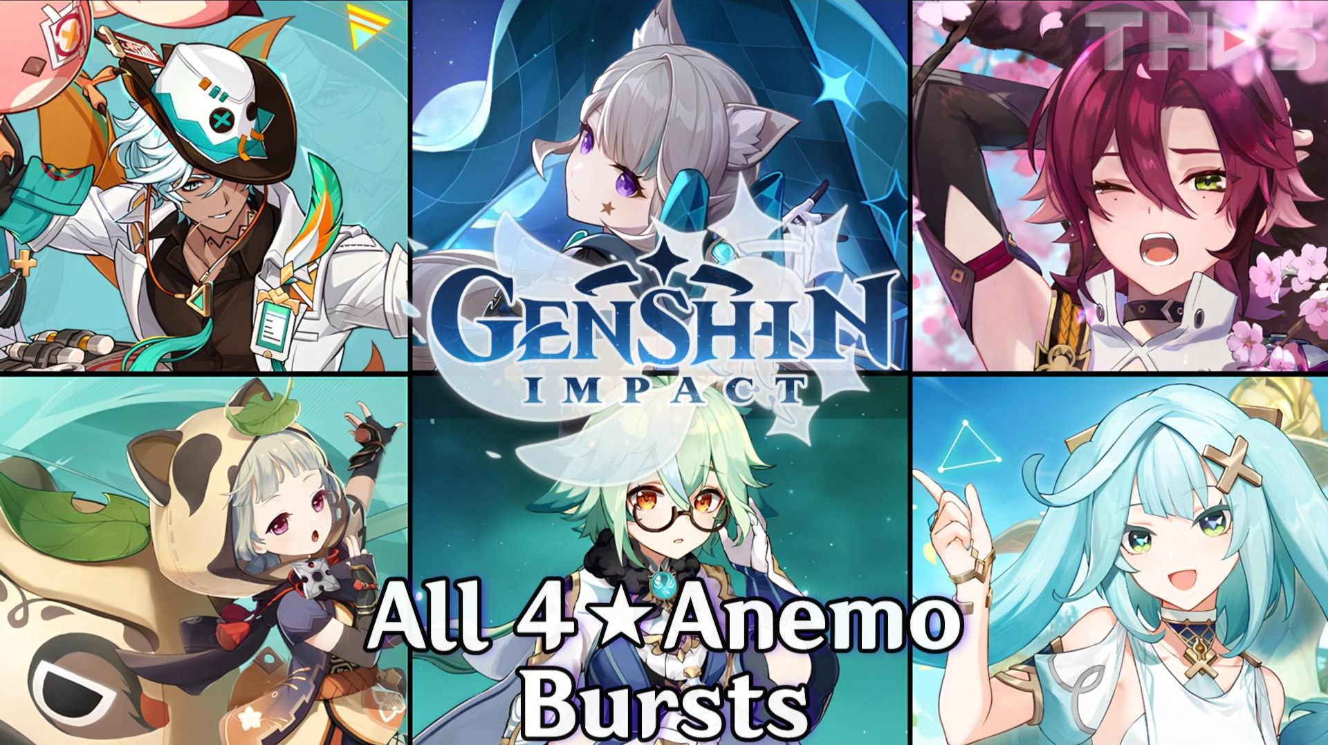 Все ульты Анемо-персонажей   Genshin Impact Коллекция версии 6.1 