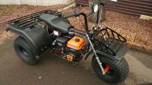 Трицикл СПРИНТ ТРАЙК (Ижтехмаш) на самой широкой резине (22х11-8"). Обзор.