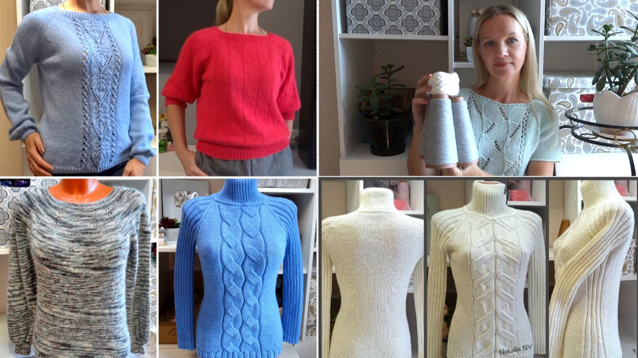 Мой вязаный гардероб на эту зиму❄️ Джемпера, свитера, жилет смотреть онлайн
