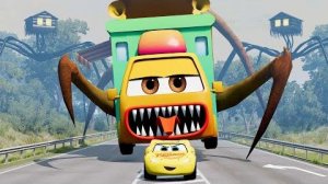 Эпический побег из Зомби-Пожирателя Молний Маккуина, Пожирателя хот-догов _BeamNG.Drive