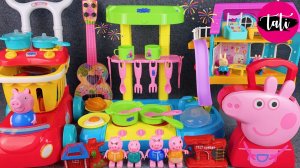 Распаковка игрового набора свинка Пеппа, кухня. Обзор игрушек | ASMR