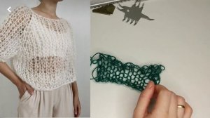 Джемпер паутинка на вязальной машине Ивушка | день 5 неделя стартов