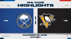 27.11.2025 | ОБЗОР МАТЧА | Питтсбург Пингвинз - Баффало Сэйбрз | Highlights