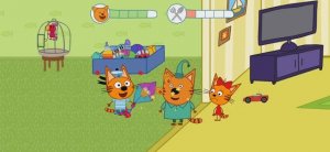 Три Кота Мультфильм Игра Кафе для котиков.