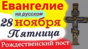 28 Ноября ЕВАНГЕЛИЯ Дня 2025 пятница с Мудрым Толкованием короткое 10 мин Рождественский Пост 28.11