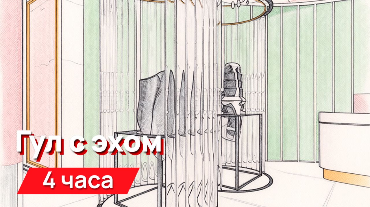 Звуки для соседей - высокочастотный гул с эхом