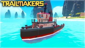 ПРОБУЮ ПЛАВАТЬ НА КАТЕРЕ В TRAILMAKERS
