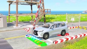 Мега ямы против Большого и Маленького Молнии! Битва в BeamNG Drive!