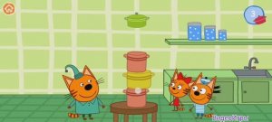 Три Кота Мультфильм Башня из кастрюль