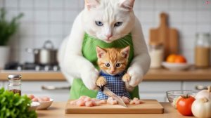 Как котика мама готовить учила