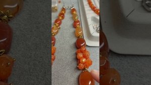 Переделка старых бус из сердолика