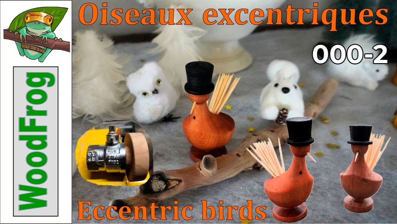 Токарка по дереву Подставка птица для зубочисток своими руками на токарном станке по дереву №000_2 смотреть онлайн