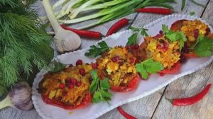 2 рецепта фаршированного перца! 2-й рецепт для поста!