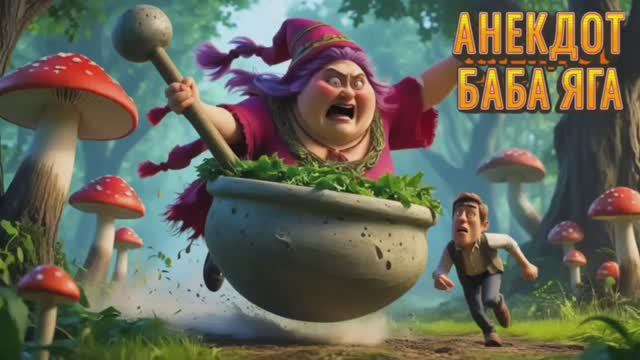 Анекдот Баба яга #анекдот #смехдослез #анегдот #рекомендации #оченьсмешно