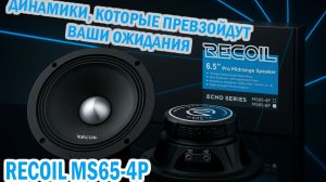 Ищете динамик, который превзойдет ваши ожидания? Представляем вам Recoil MS65-4P